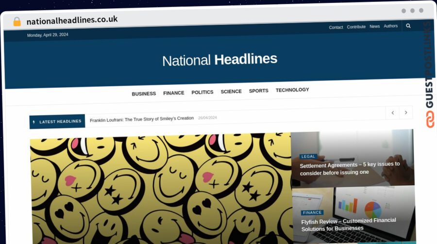 Publish Guest Post on nationalheadlines.co.uk