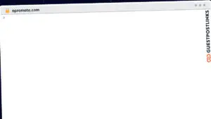 Publish Guest Post on npromote.com