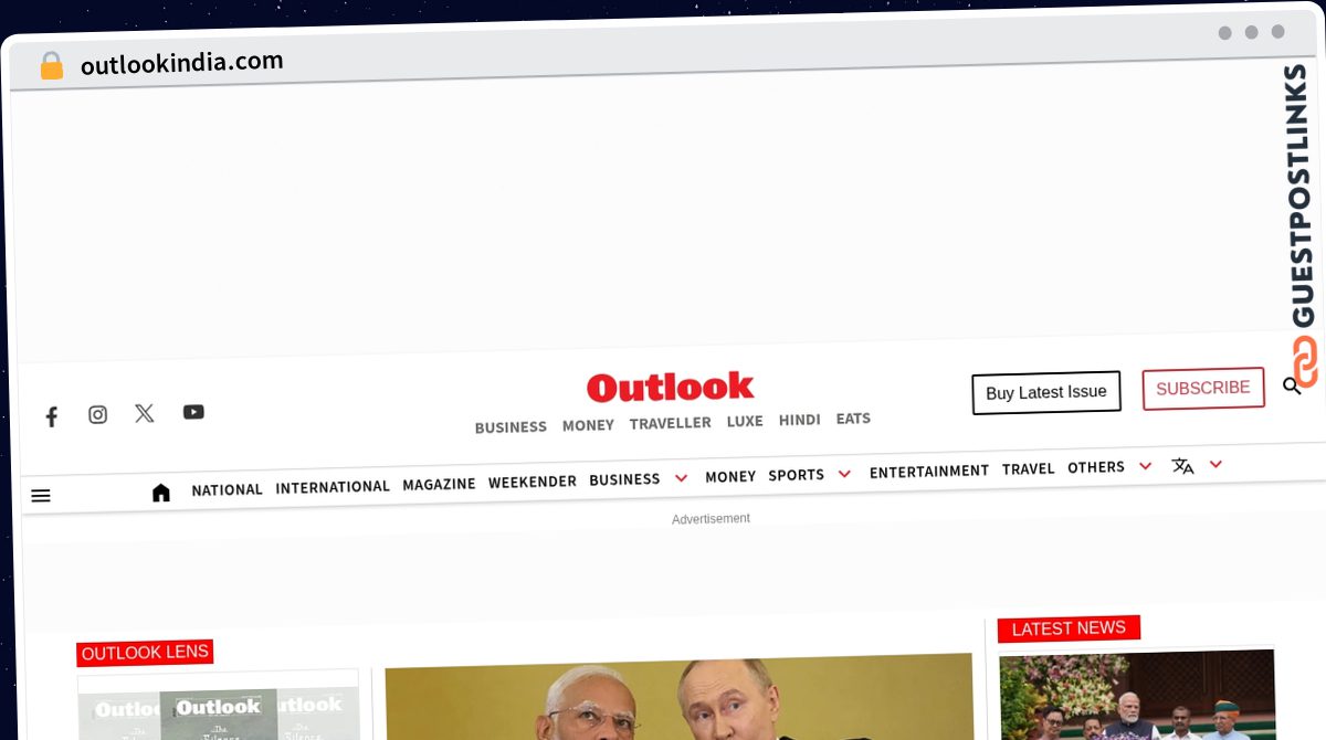 Publish Guest Post on outlookindia.com