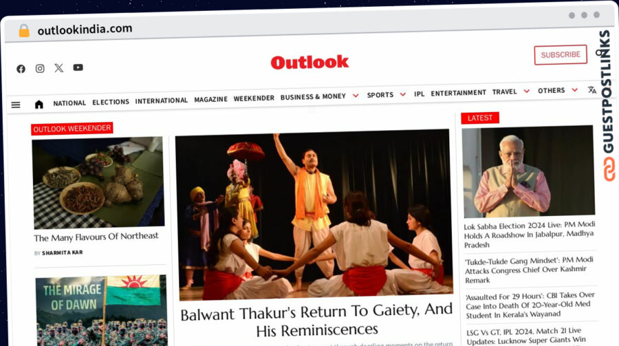 Publish Guest Post on outlookindia.com