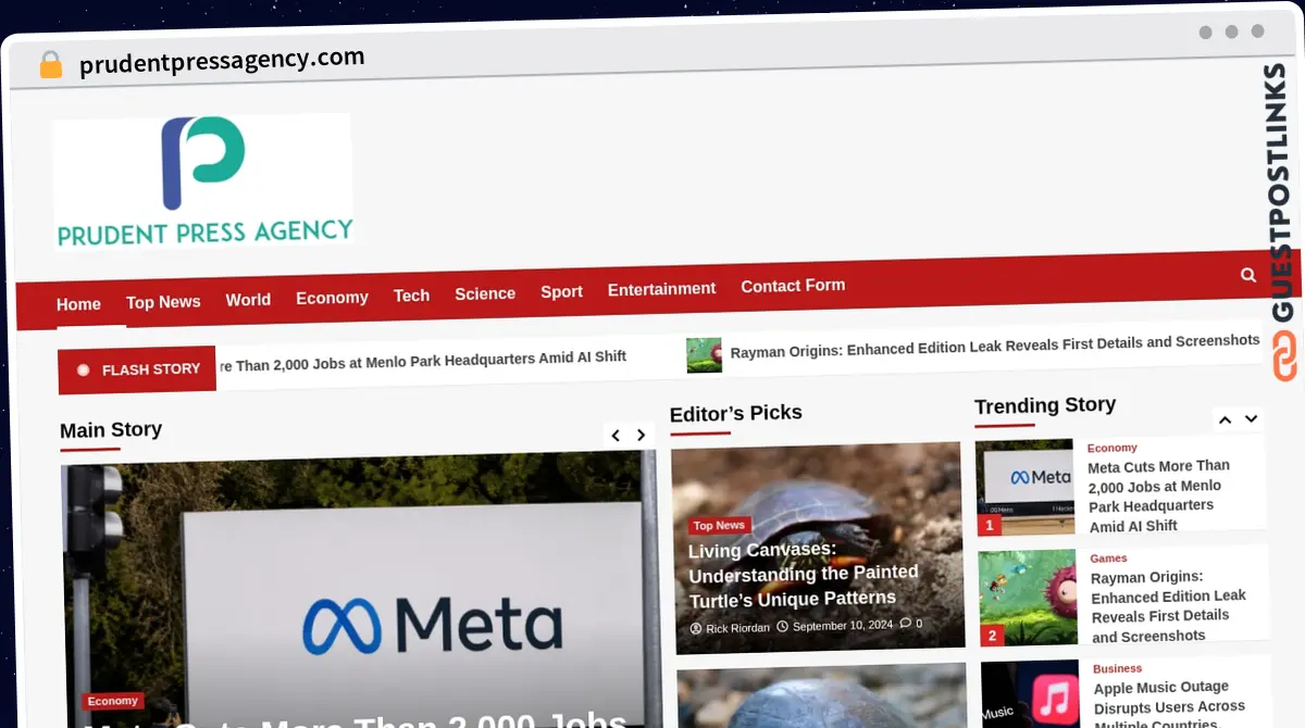 Publish Guest Post on prudentpressagency.com