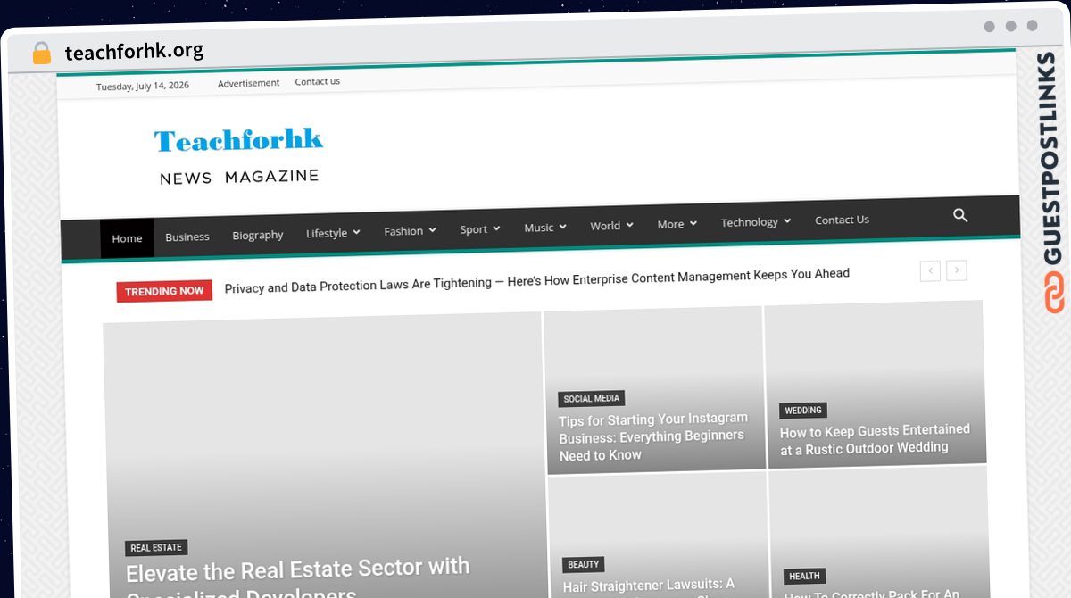 Publish Guest Post on teachforhk.org