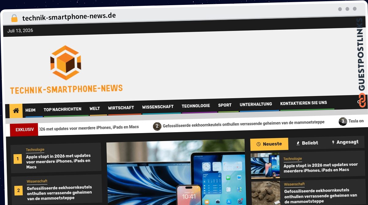 Publish Guest Post on technik-smartphone-news.de