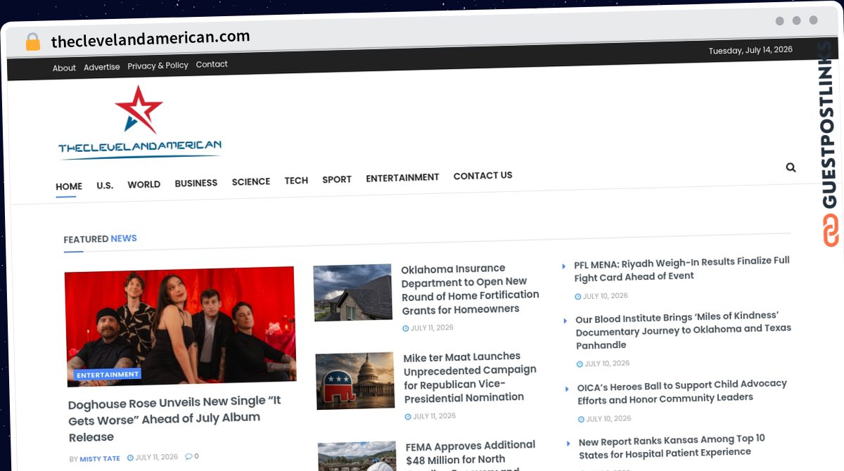 Publish Guest Post on theclevelandamerican.com