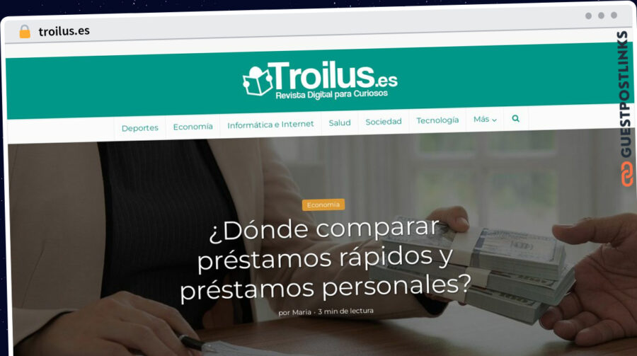 Publish Guest Post on troilus.es