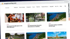 Publish Guest Post on twogotraveling.com