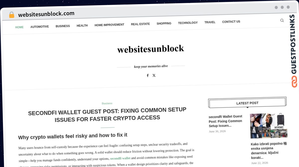 Publish Guest Post on websitesunblock.com