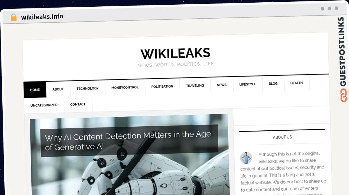 Publish Guest Post on wikileaks.info