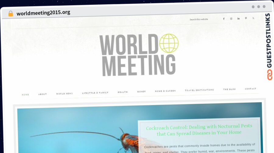 Publish Guest Post on worldmeeting2015.org