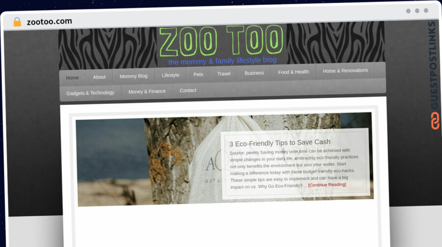 Publish Guest Post on zootoo.com