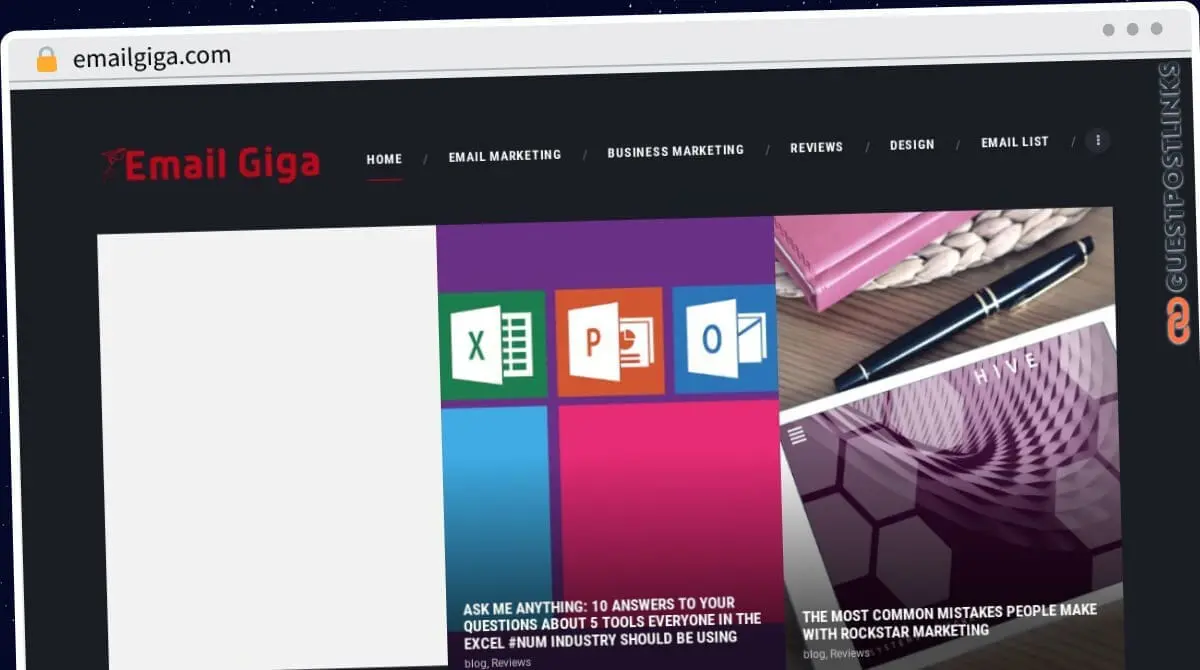 Publish Guest Post on emailgiga.com
