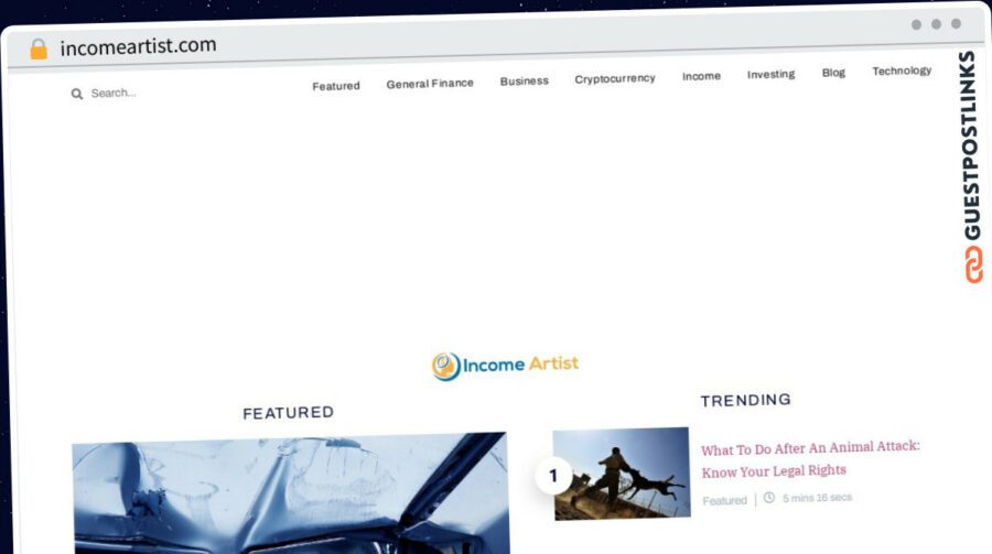 Publish Guest Post on incomeartist.com