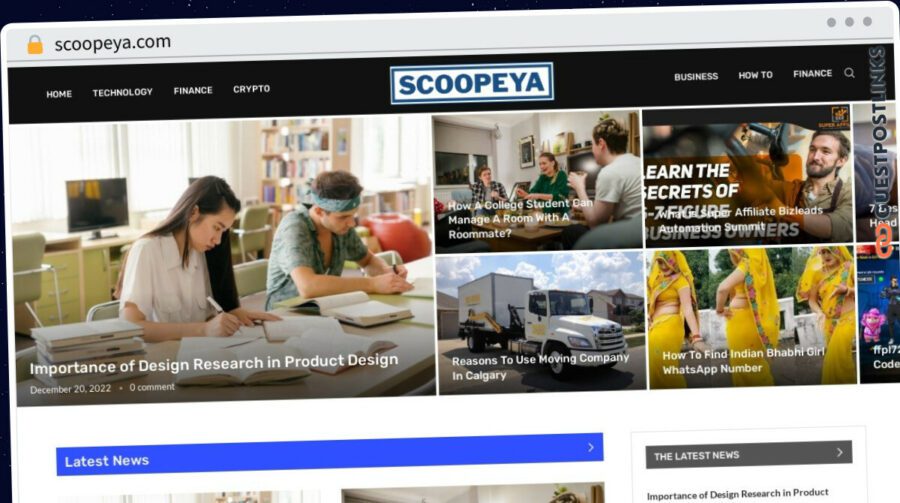 Publish Guest Post on scoopeya.com