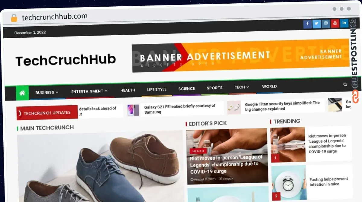 Publish Guest Post on techcrunchhub.com