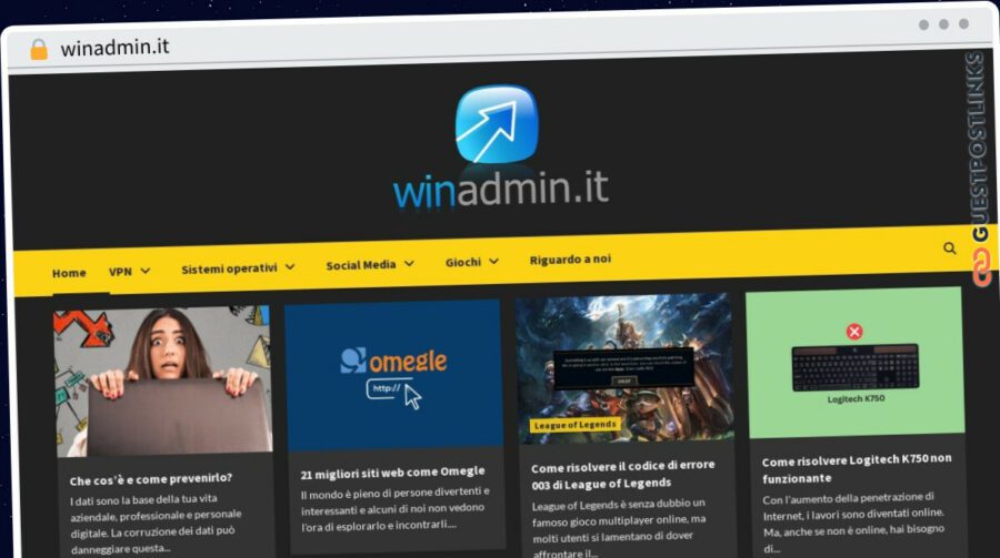 Publish Guest Post on winadmin.it