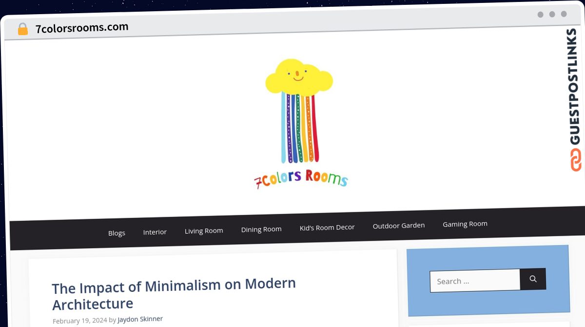 Publish Guest Post on 7colorsrooms.com