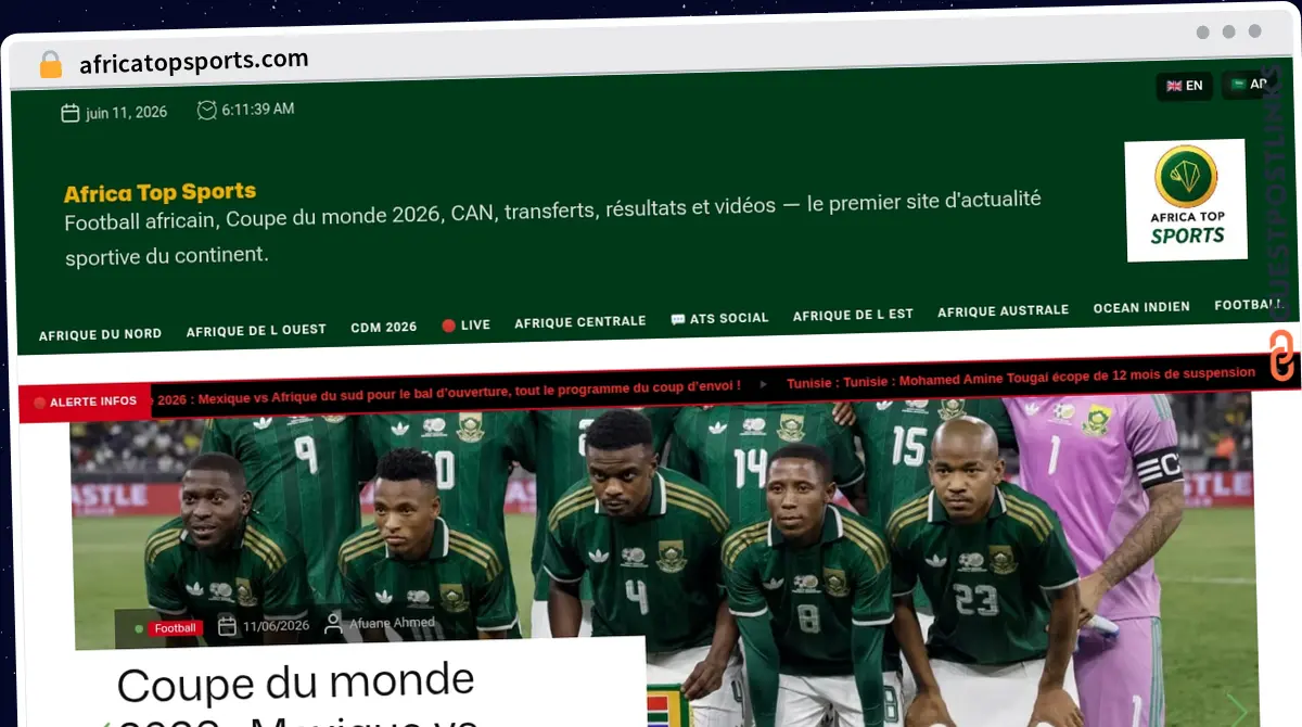 Publish Guest Post on africatopsports.com