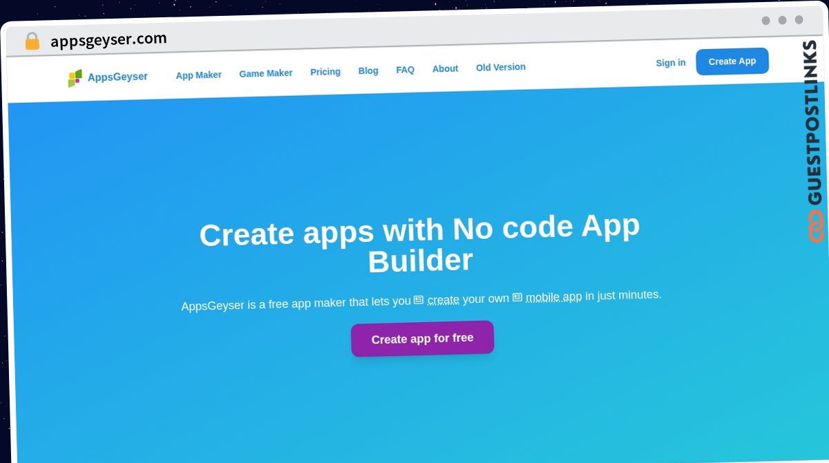 Publish Guest Post on appsgeyser.com