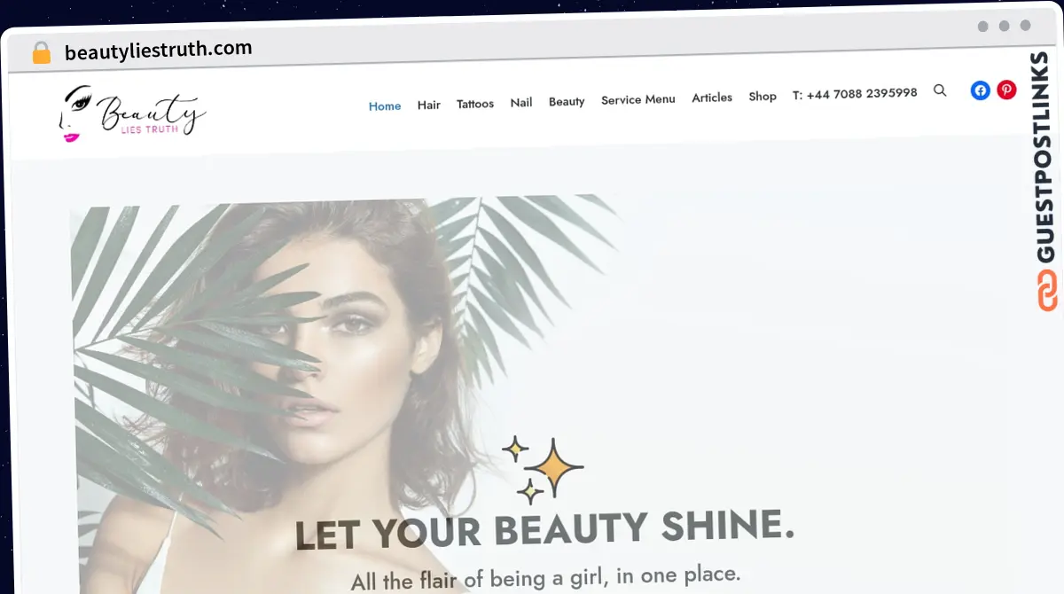 Publish Guest Post on beautyliestruth.com