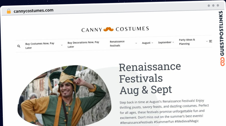 Publish Guest Post on cannycostumes.com