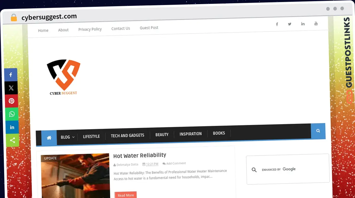 Publish Guest Post on cybersuggest.com