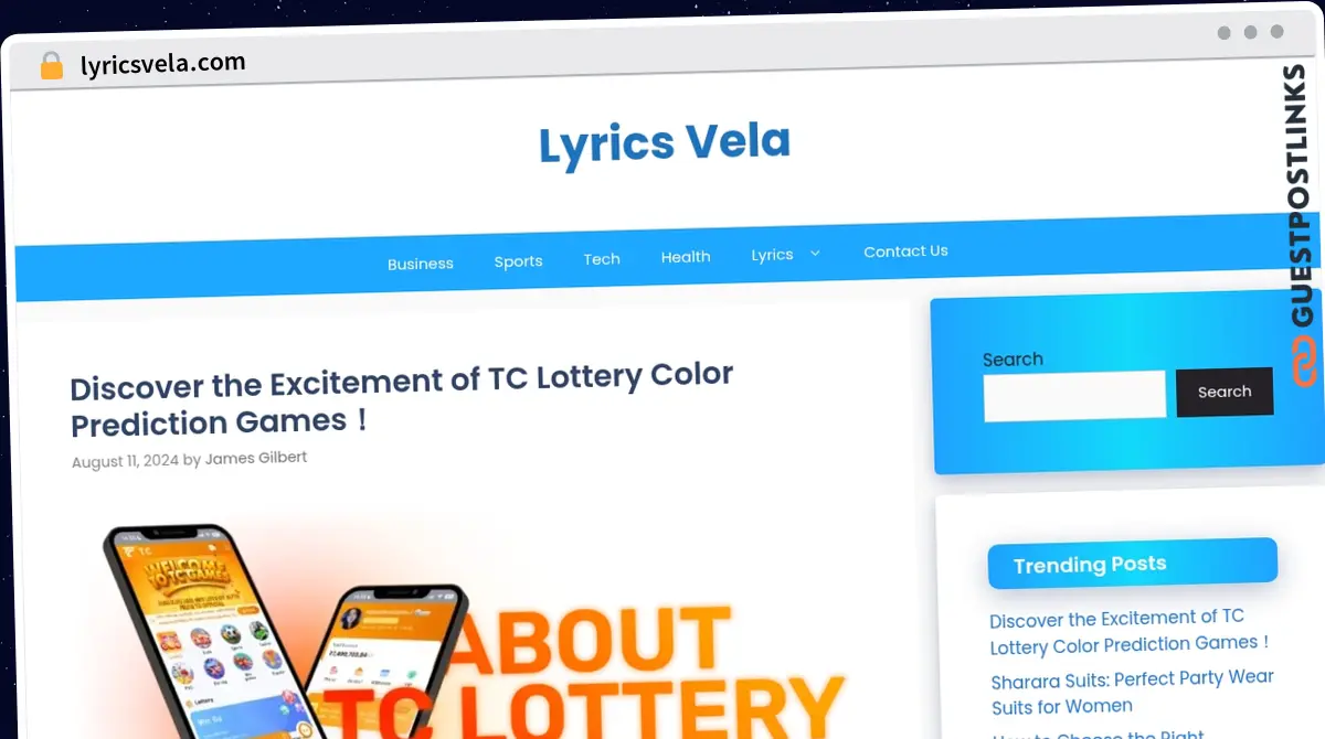Publish Guest Post on lyricsvela.com