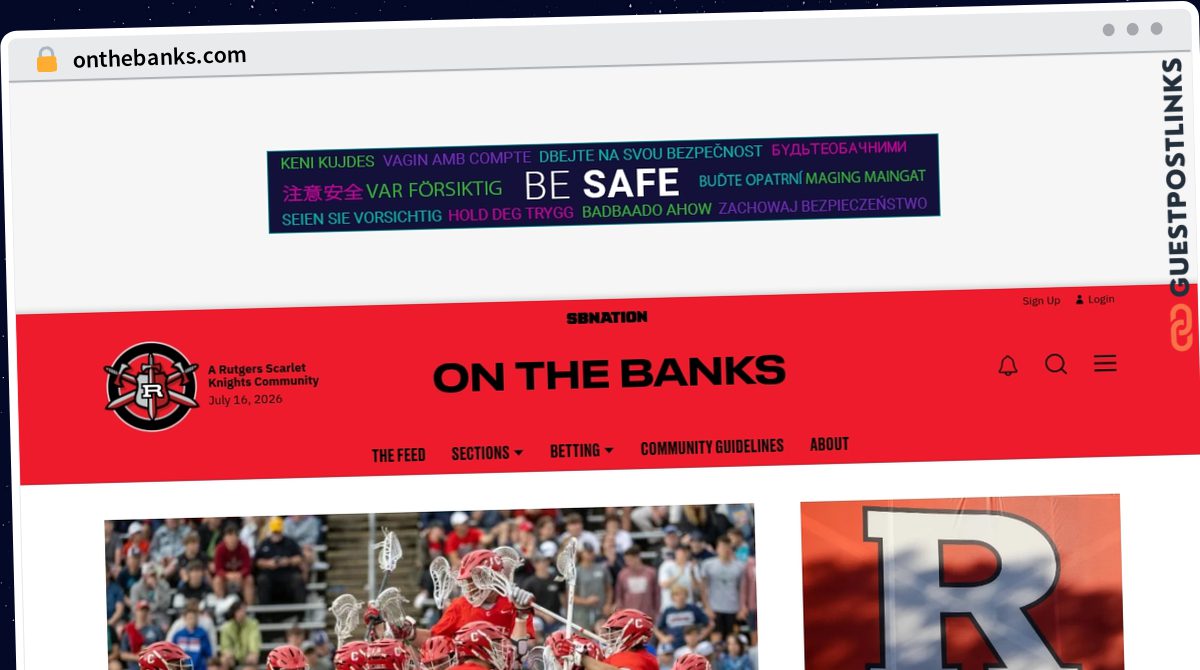 Publish Guest Post on onthebanks.com