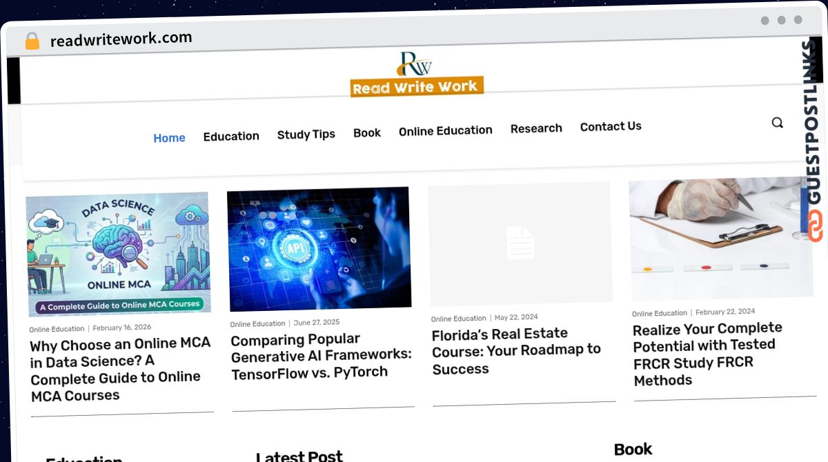 Publish Guest Post on readwritework.com