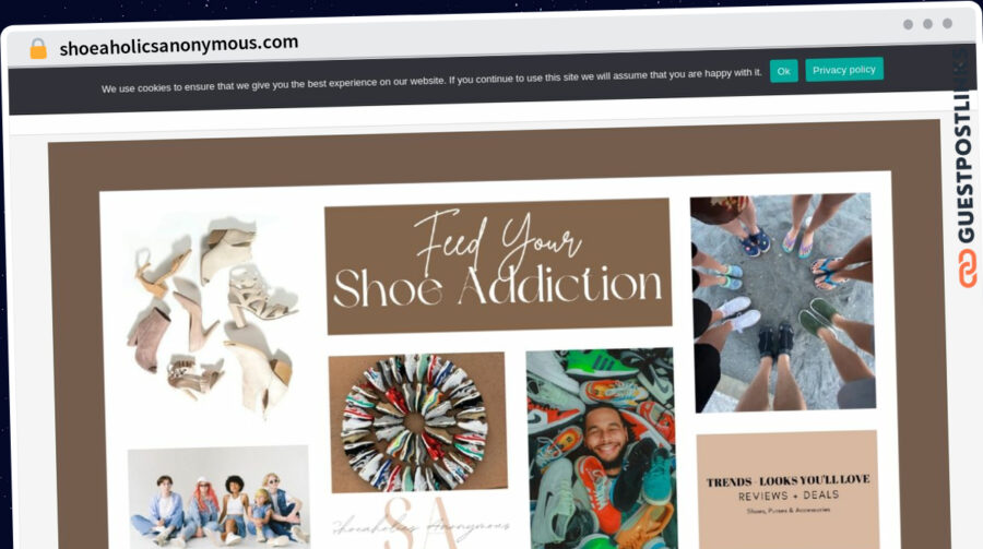 Publish Guest Post on shoeaholicsanonymous.com