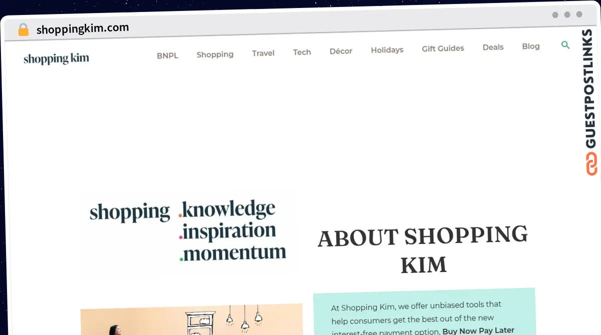 Publish Guest Post on shoppingkim.com