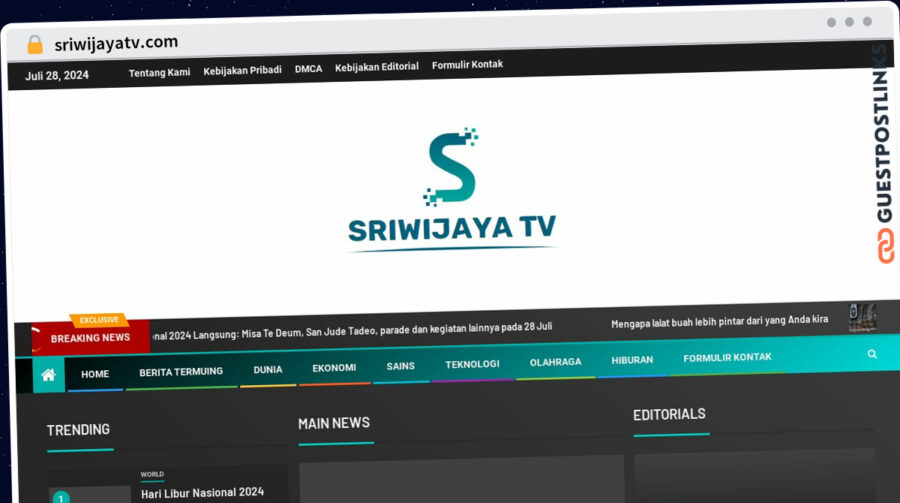 Publish Guest Post on sriwijayatv.com