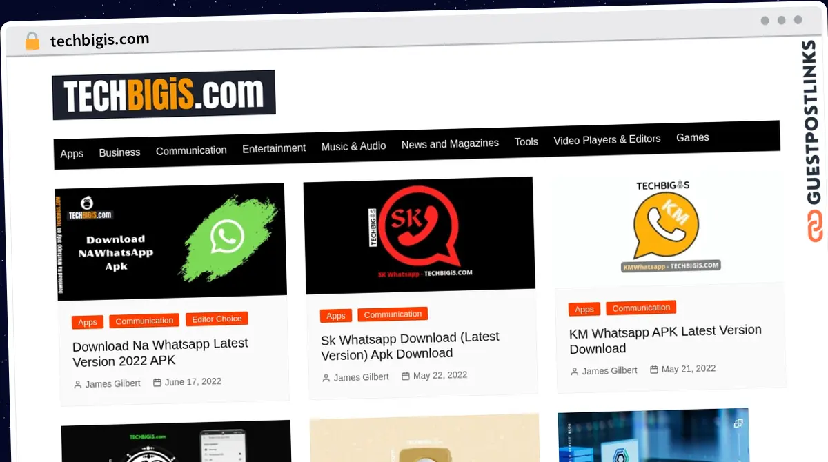 Publish Guest Post on techbigis.com