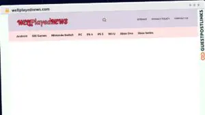 Publish Guest Post on wellplayednews.com