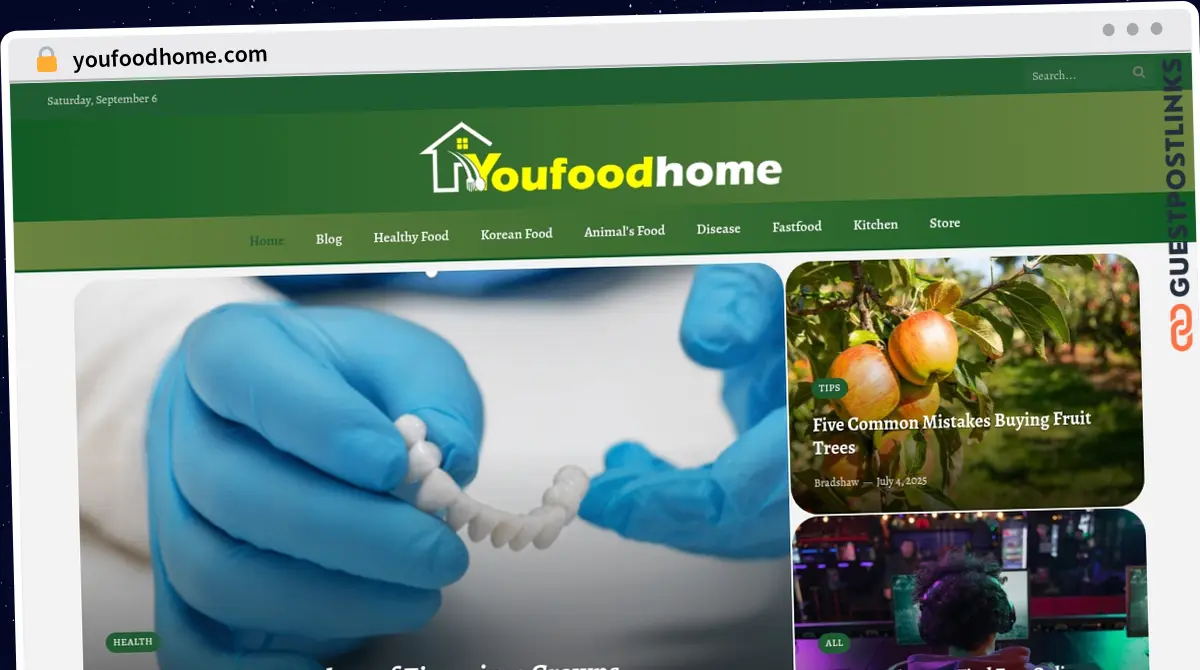 Publish Guest Post on youfoodhome.com