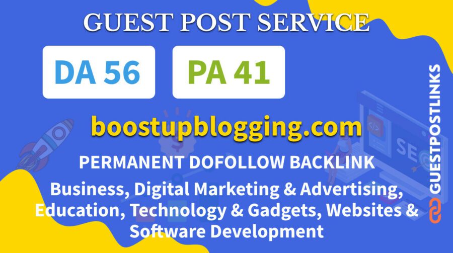 Buy Guest Post on boostupblogging.com