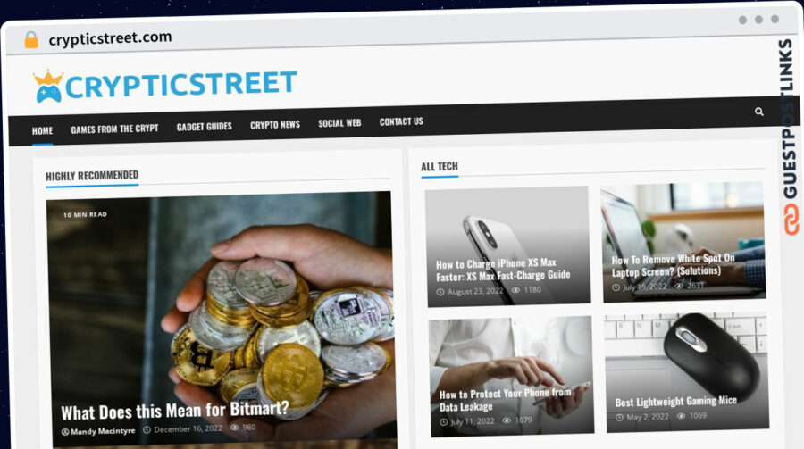 Publish Guest Post on crypticstreet.com