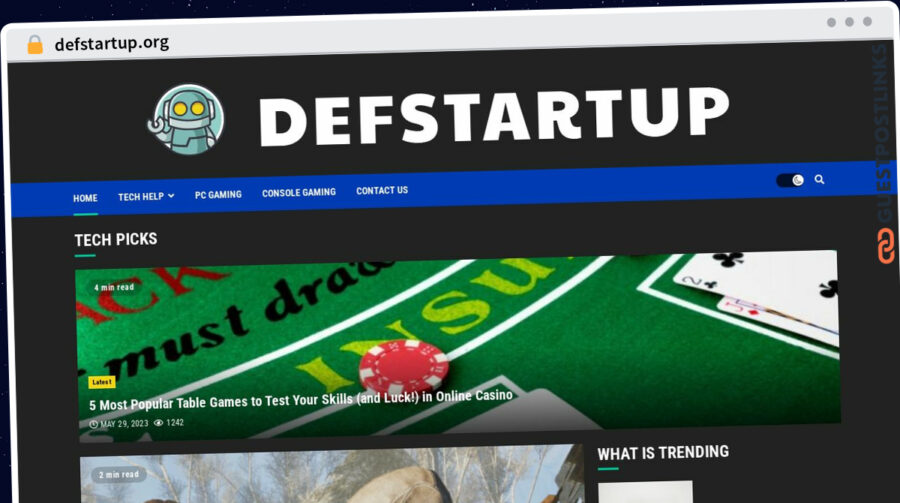 Publish Guest Post on defstartup.org