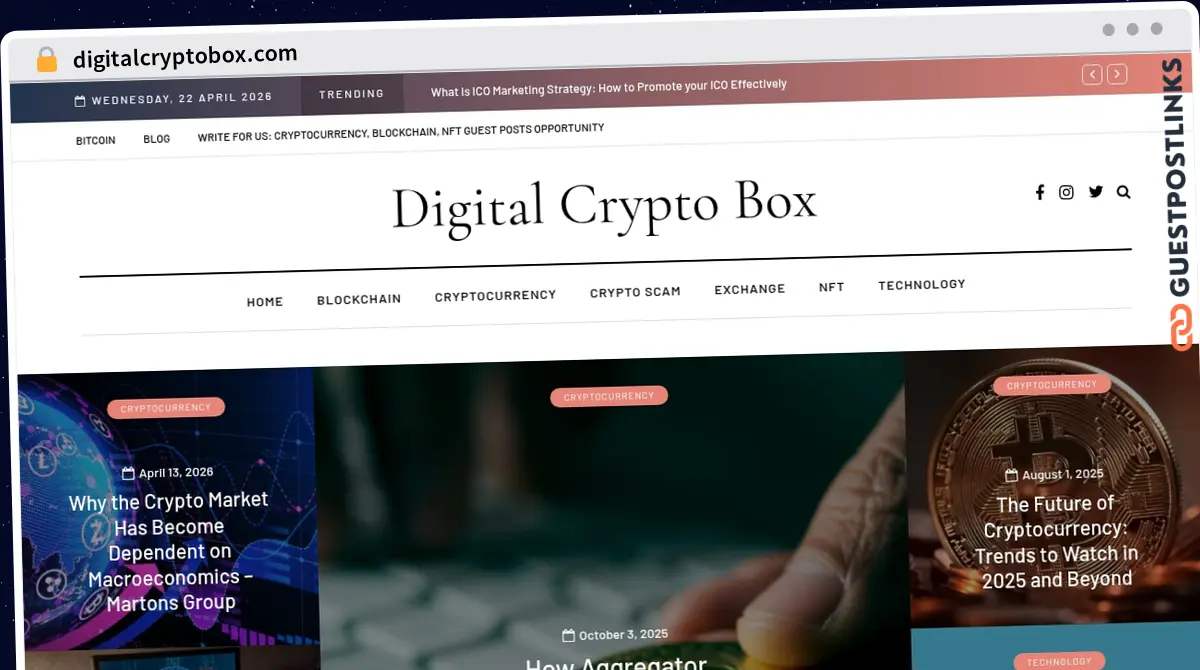 Publish Guest Post on digitalcryptobox.com