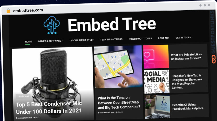 Publish Guest Post on embedtree.com