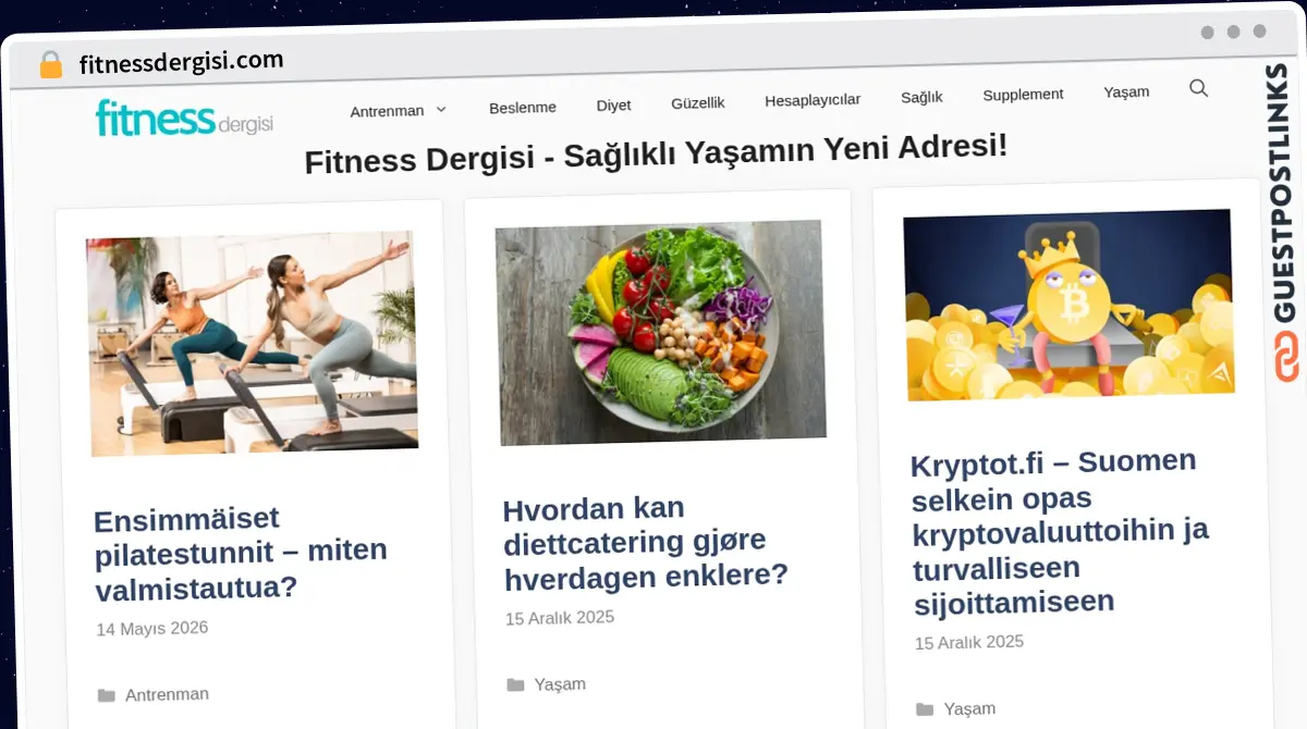 Publish Guest Post on fitnessdergisi.com
