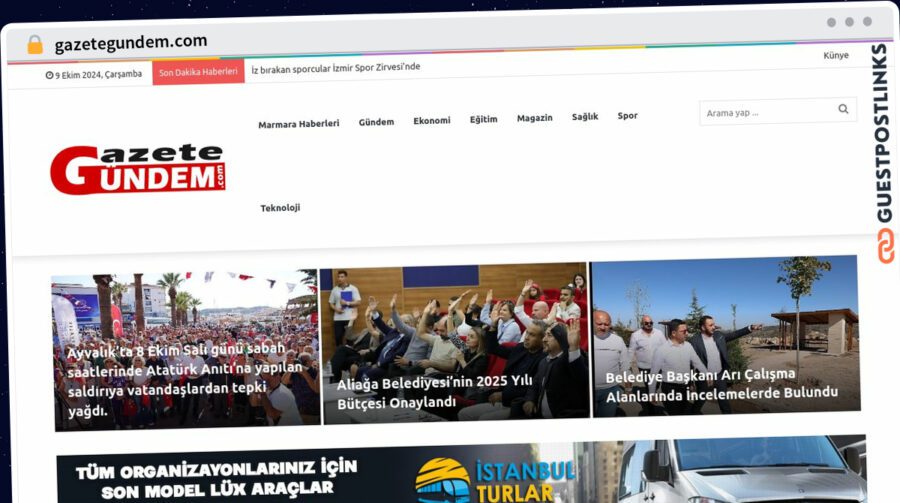 Publish Guest Post on gazetegundem.com