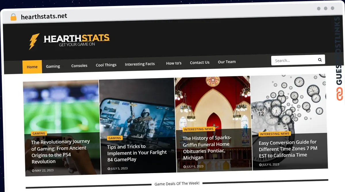 Publish Guest Post on hearthstats.net