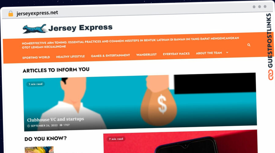 Publish Guest Post on jerseyexpress.net