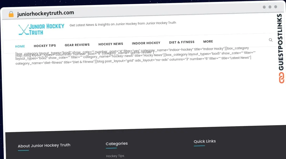 Publish Guest Post on juniorhockeytruth.com