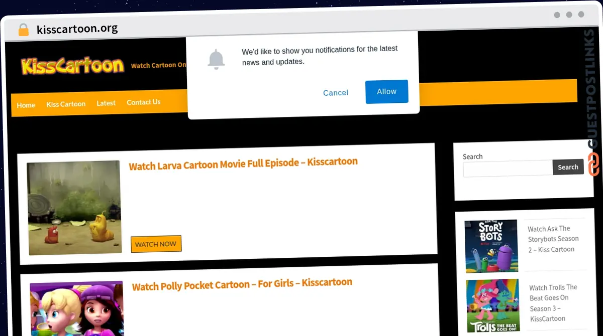 Publish Guest Post on kisscartoon.org