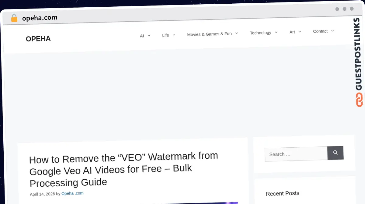 Publish Guest Post on opeha.com