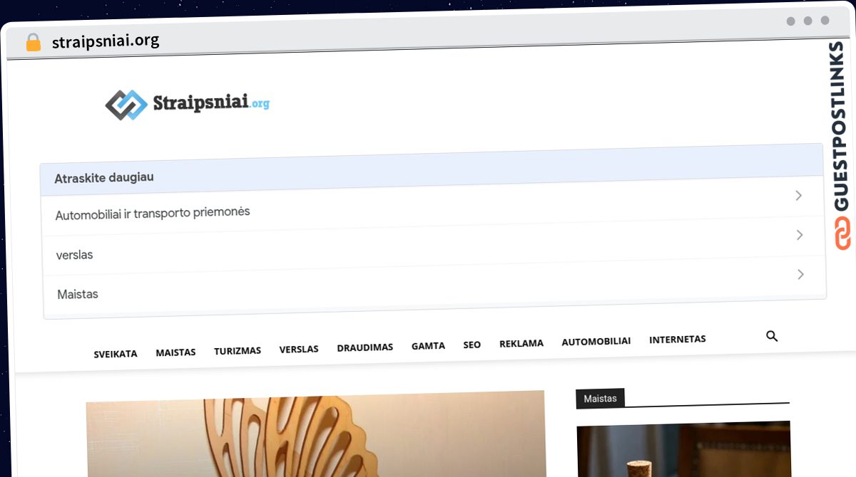 Publish Guest Post on straipsniai.org