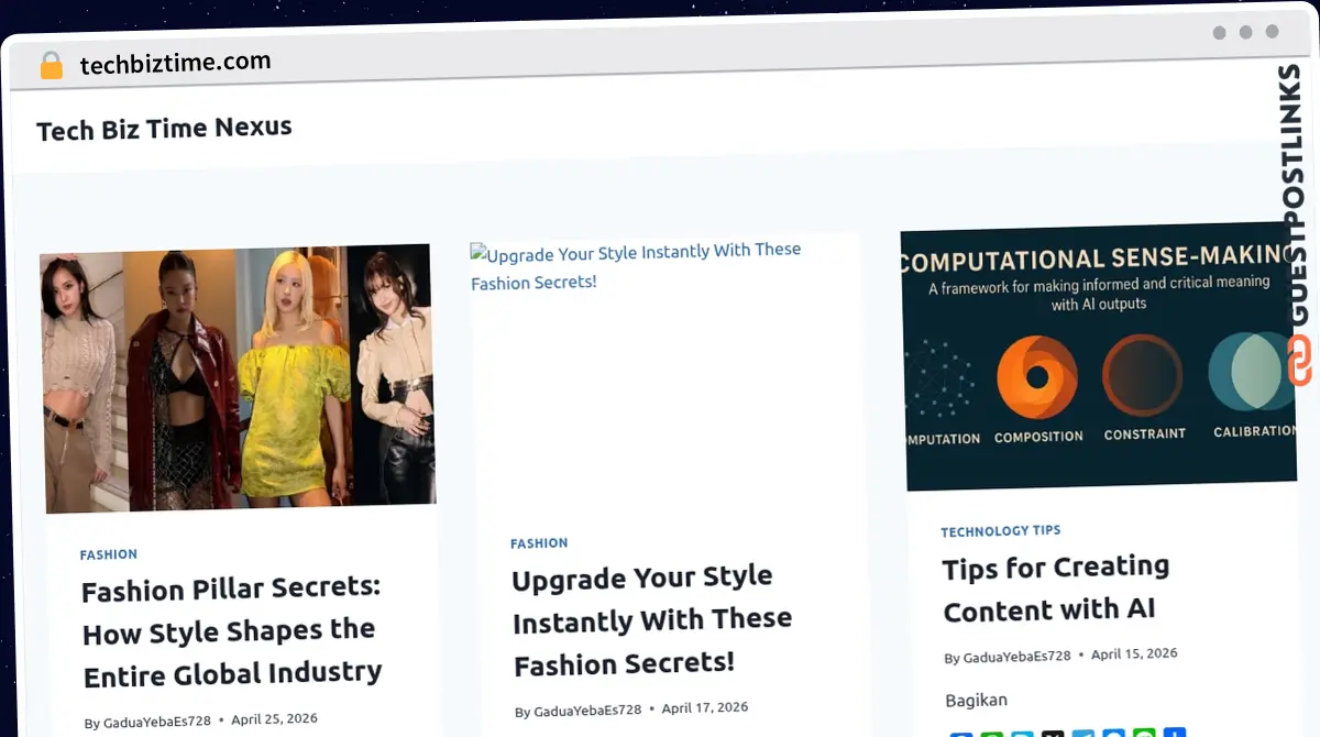 Publish Guest Post on techbiztime.com
