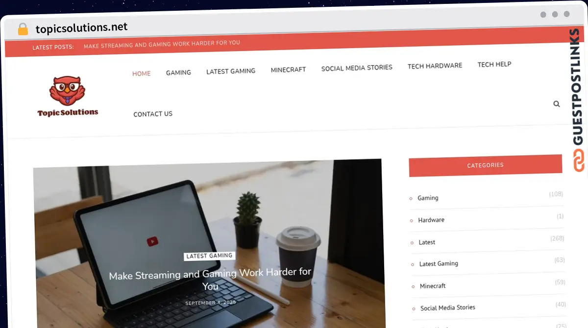Publish Guest Post on topicsolutions.net