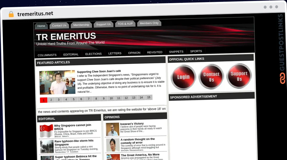 Publish Guest Post on tremeritus.net